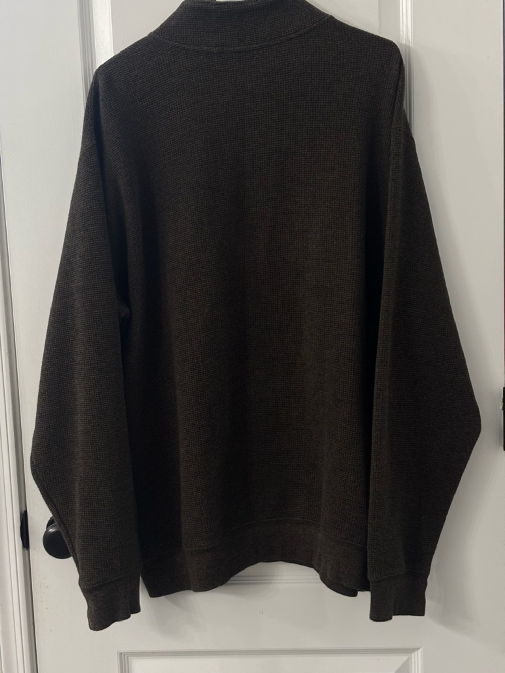 lululemon athletica Black 1/4 Zip Sweater with Blue Panels - Picture 7 of 8